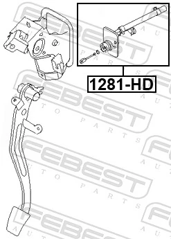 Master Cylinder, clutch 1281-HD