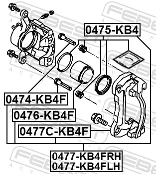 Brake Caliper 0477-KB4FLH