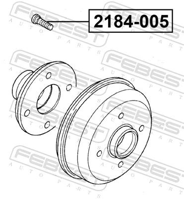 FEBEST 2184-005 Wheel Stud