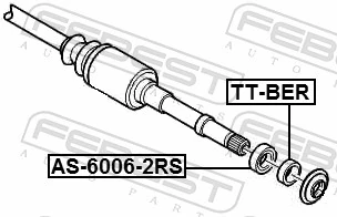 FEBEST Wheel Bearing TTBER