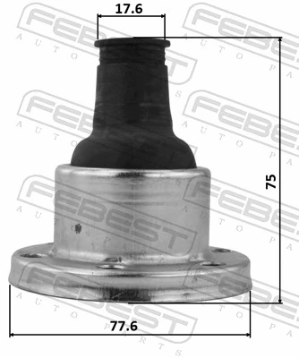 Bellow, drive shaft 2715-XC90SA