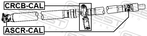 FEBEST ASCR-CAL Joint, propshaft