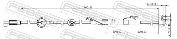 Sensor, wheel speed 04606-003