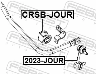 Mounting, stabiliser bar CRSB-JOUR