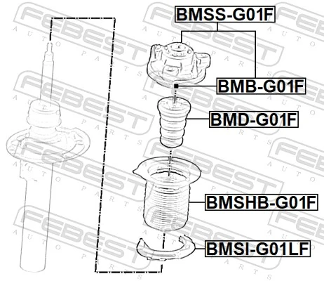 Rubber Buffer, suspension BMD-G01F