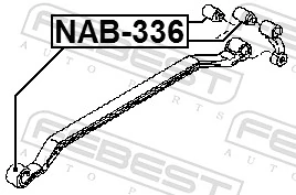FEBEST NAB-336 Bushing, leaf spring