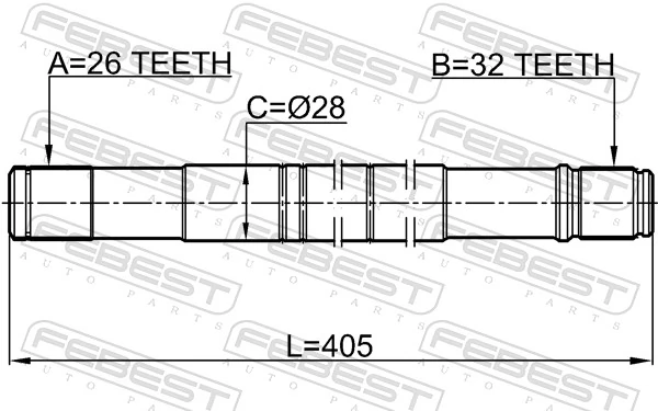 Drive Shaft 2112-CB4LH