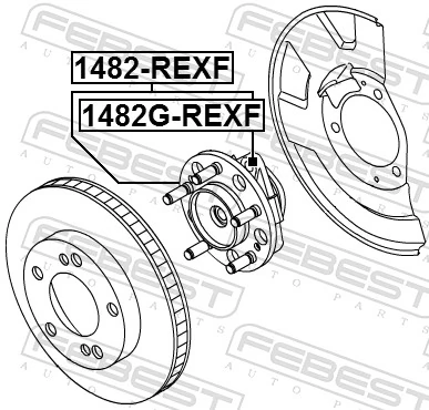 휠 허브 1482G-REXF