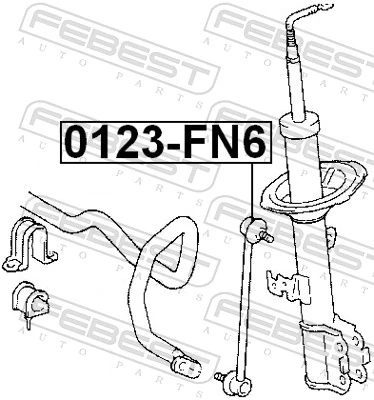 Link/Coupling Rod, stabiliser bar 0123-FN6