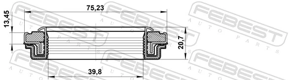 FEBEST 95RFW-40751321X Shaft Seal, drive shaft