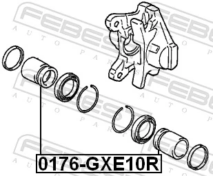FEBEST 0176-GXE10R Piston, brake caliper