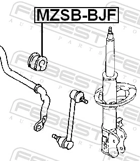 Mounting, stabiliser bar MZSB-BJF