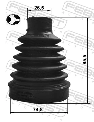 Faltenbalgsatz, Antriebswelle 2415-CAPTT