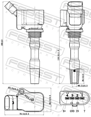 FEBEST 23640-003 Ignition Coil
