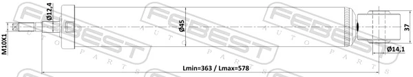 FEBEST 26110-002R Shock Absorber