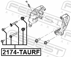 Guide Bolt, brake caliper 2174-TAURF