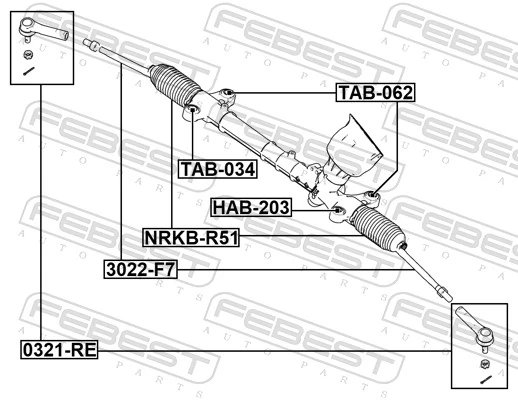 Inner Tie Rod 3022-F7