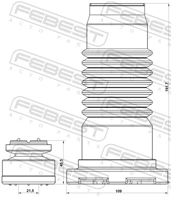 Dust Cover Kit, shock absorber MZSHB-GHF-KIT