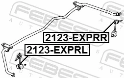 Link/Coupling Rod, stabiliser bar 2123-EXPRR