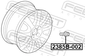 Wheel Stud 2385B-002