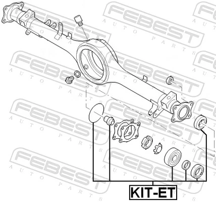Bearing, drive shaft KIT-ET