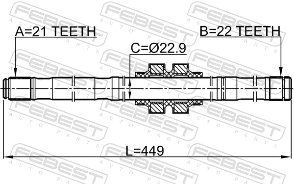 Drive Shaft 0212-E11LH