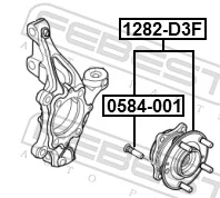 Wheel Hub 1282-D3F