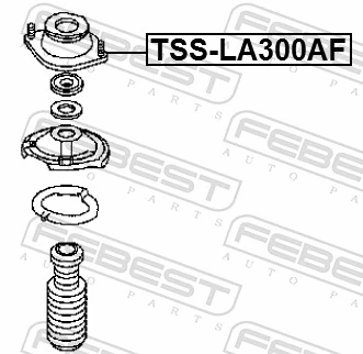 FEBEST TSS-LA300AF Suspension Strut Support Mount
