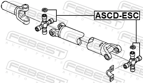 FEBEST ASCD-ESC Joint, propshaft