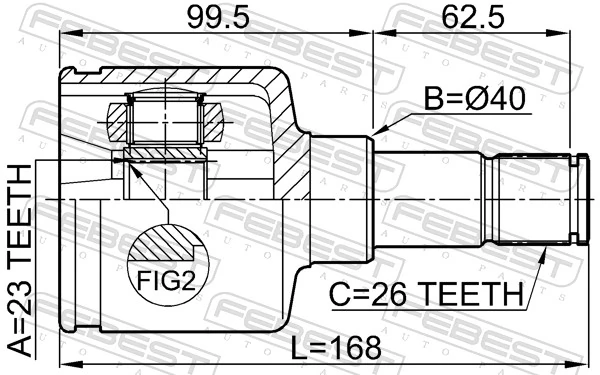 Joint Kit, drive shaft 2111-CB420LH