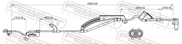 轮速传感器 04606-025