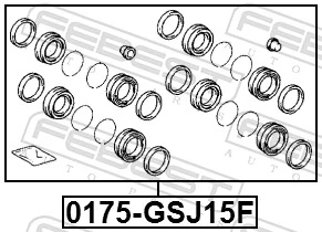 Repair Kit, brake caliper 0175-GSJ15F