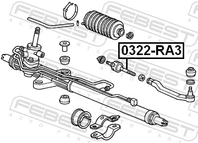 FEBEST 0322-RA3 Inner Tie Rod