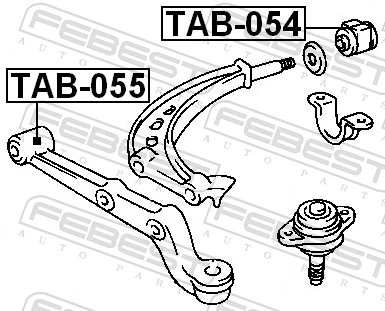 FEBEST TAB-055 Mounting, control/trailing arm