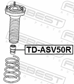 FEBEST TD-ASV50R Rubber Buffer, suspension