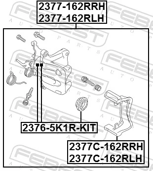 Brake Caliper 2377-162RRH