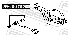 FEBEST 0229-016-KIT Camber Correction Screw Set