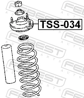 Suspension Strut Support Mount TSS-034
