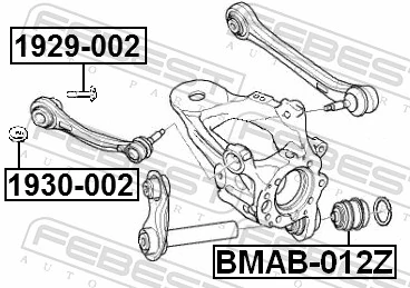 Mounting, control/trailing arm BMAB-012Z