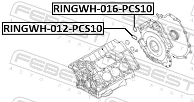 Gasket, coolant flange RINGWH-016-PCS10
