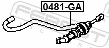 Master Cylinder, clutch 0481-GA