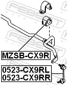 FEBEST 0523-CX9RL Link/Coupling Rod, stabiliser bar