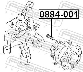 FEBEST 0884-001 Wheel Stud