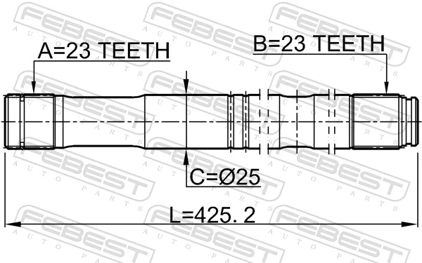 Drive Shaft 0112-ZZT251LH