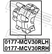 Brake Caliper 0177-MCV30RLH