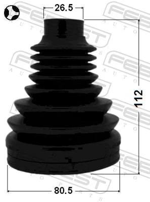 Bellow, drive shaft 1715P-Q5LHT