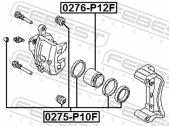 Repair Kit, brake caliper 0275-P10F