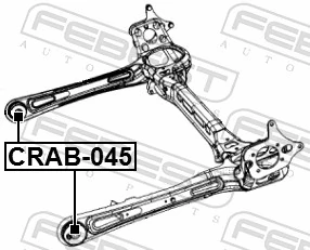 FEBEST CRAB-045 Bushing, axle beam