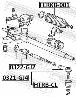 FEBEST 0322-GJ2 Inner Tie Rod