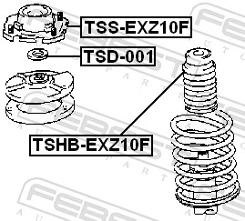 Protective Cap/Bellow, shock absorber TSHB-EXZ10F
